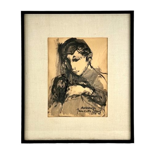 VINTAGE FRAMED WATER