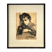 VINTAGE FRAMED WATER PAINTINGV