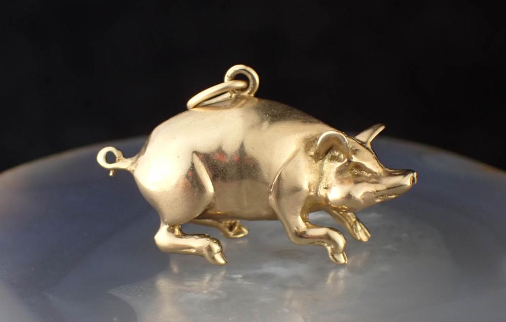 VINTAGE FRED MANSHAW YELLOW GOLD