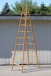 VINTAGE FRENCH FAUX BAMBOO OAK
