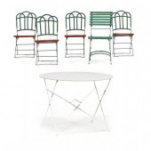 VINTAGE FRENCH FOLDING CAFE TA