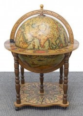 VINTAGE FRENCH GLOBE-FORM BAR