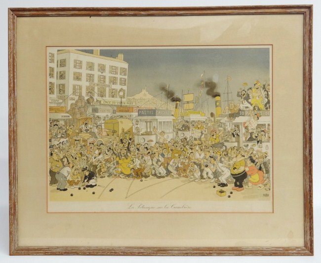 Vintage French humorous print. Site