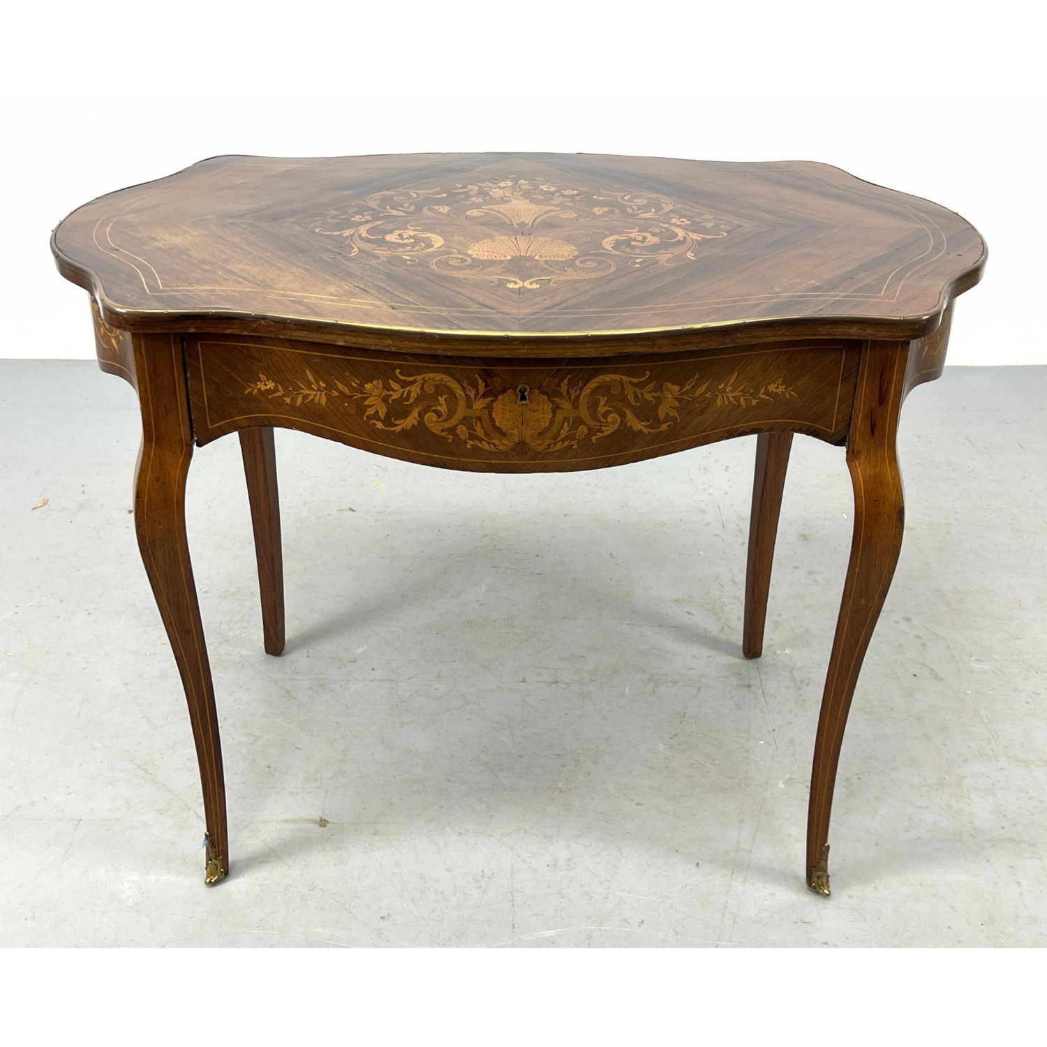 Vintage French Marquetry inlaid
