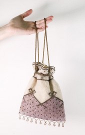 VINTAGE FRENCH MICRO BEADED DR