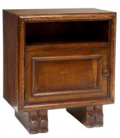 VINTAGE FRENCH OAK BEDSIDE CAB