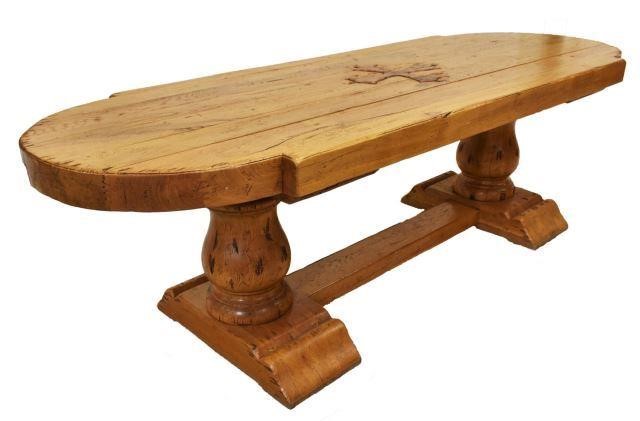 VINTAGE FRENCH OAK INLAID CROSS