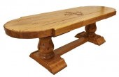 VINTAGE FRENCH OAK INLAID CROS