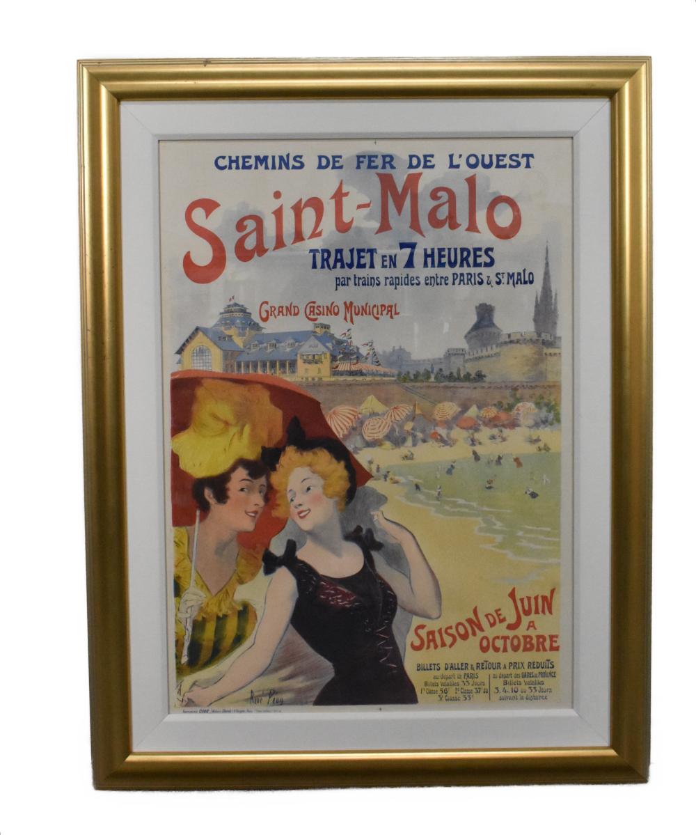 VINTAGE FRENCH POSTER, CHEMINS DE