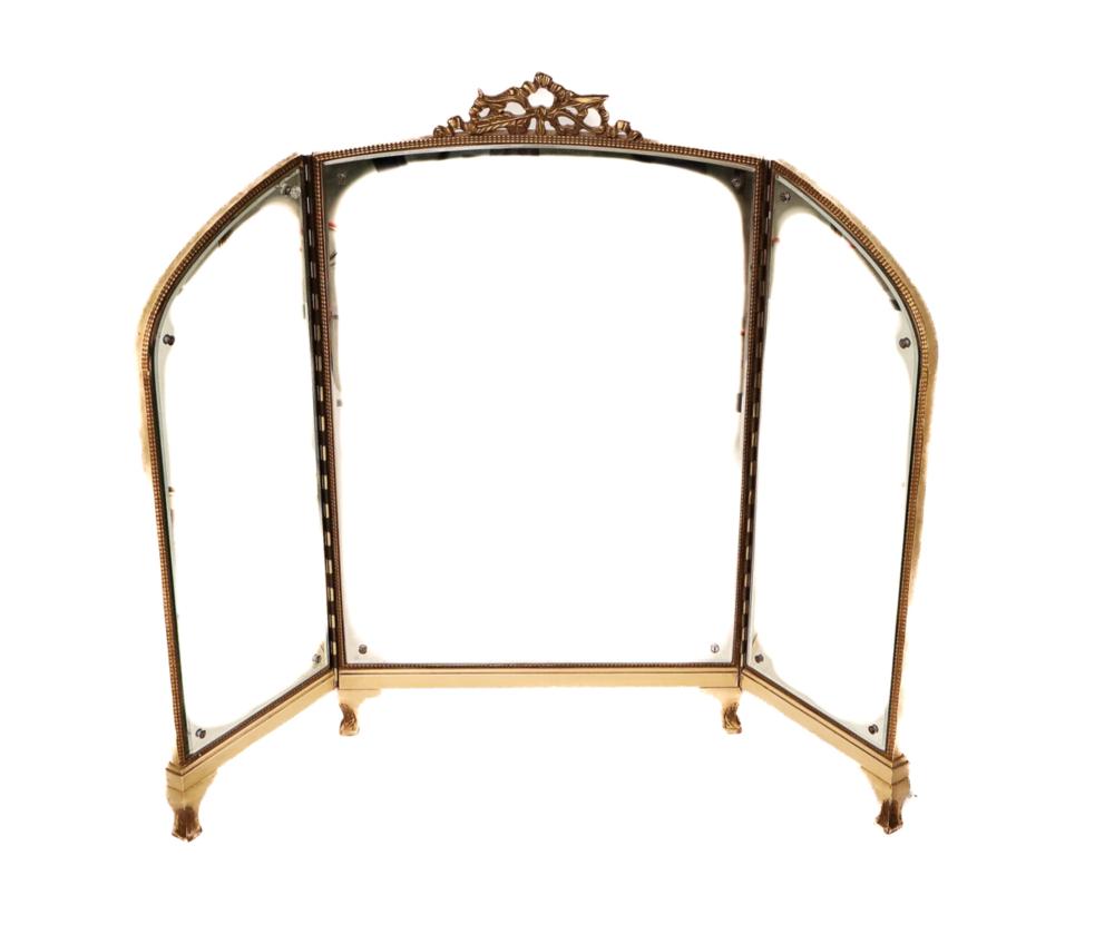 VINTAGE FRENCH STYLE TRI FOLD TABLE