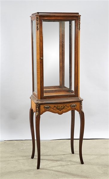 Vintage French-style wood and glass