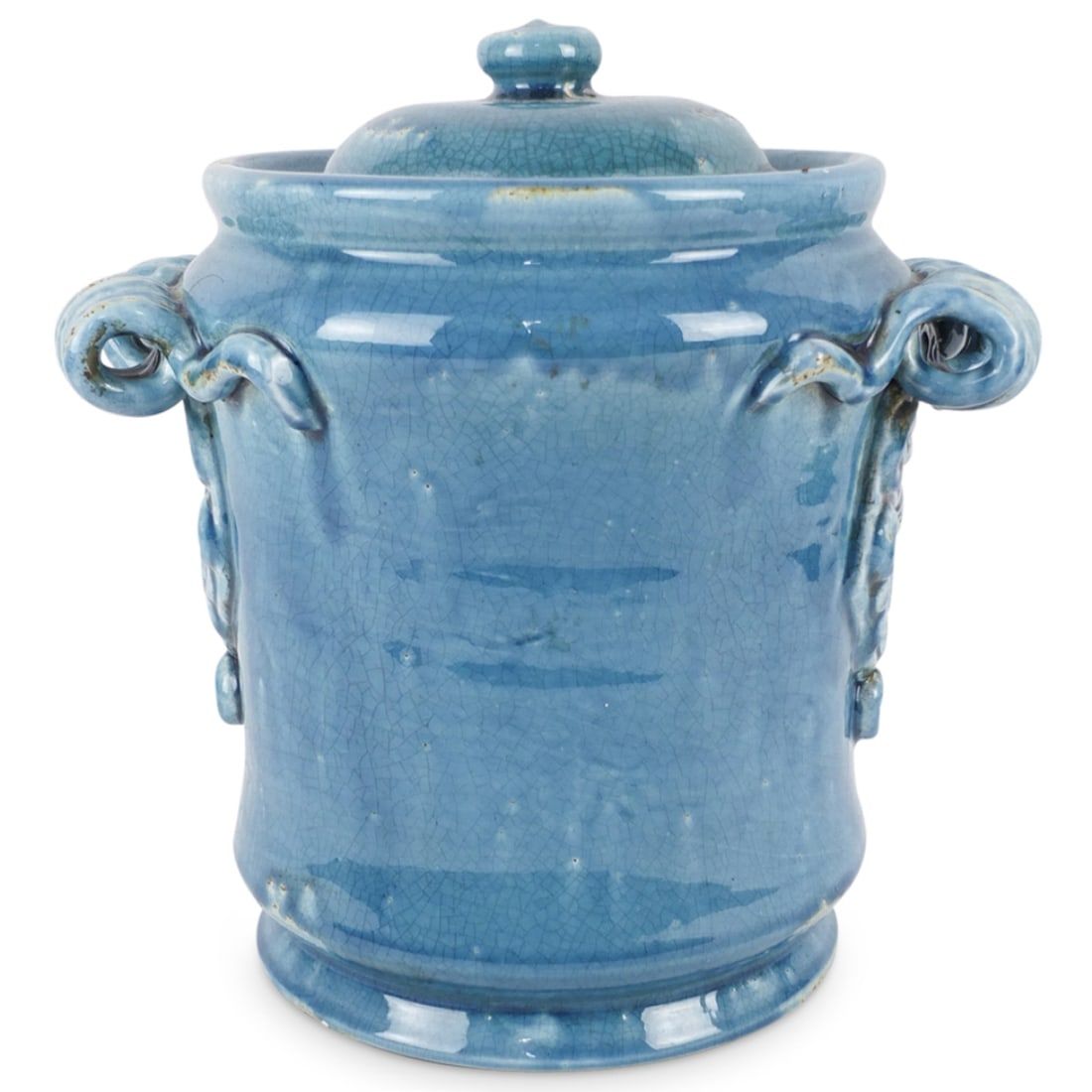VINTAGE FRENCH TURQUOISE GLAZED
