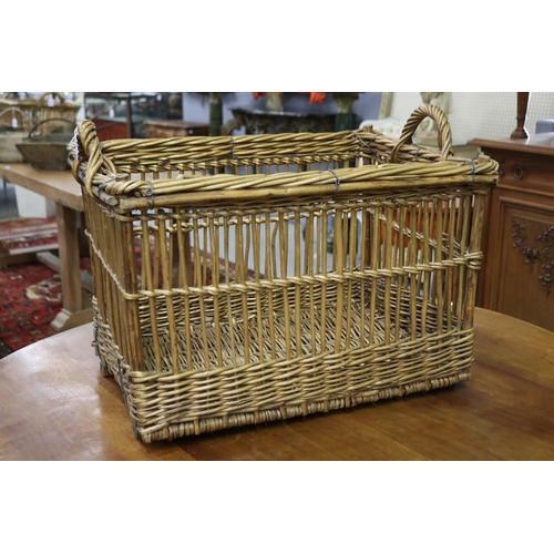 Vintage French twin handled basket,