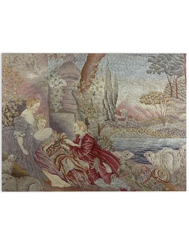 VINTAGE FRENCH WOVEN WOOL