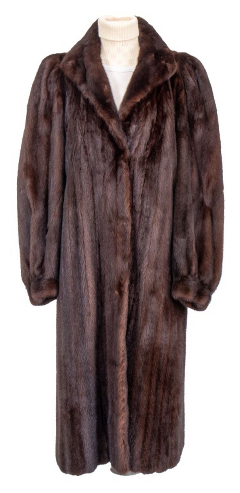 VINTAGE FULL-LENGTH MINK FUR COAT