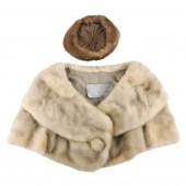 VINTAGE FUR SHAWL & FUR HATVin