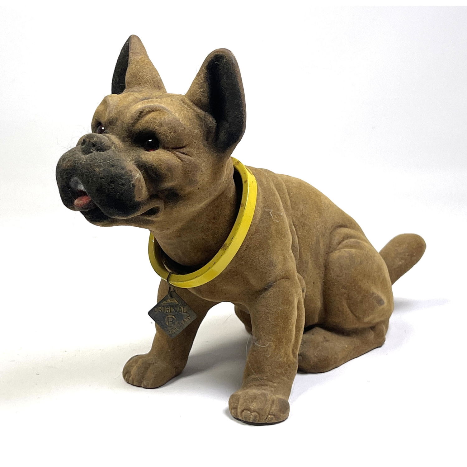 Vintage Fuzzy Dog Nodder. R