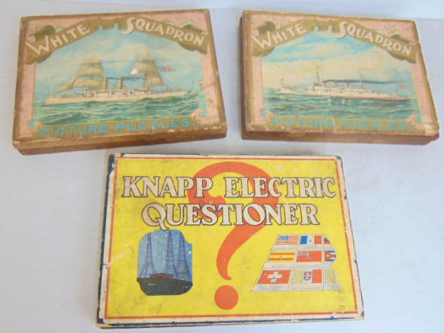 VINTAGE GAME & PUZZLES, 2 "WHITE