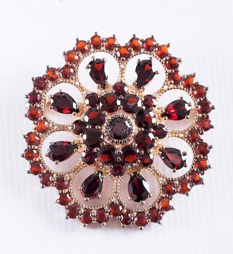 VINTAGE GARNET & VERMEIL