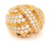 VINTAGE GEMLOCK 18K GOLD & DIA