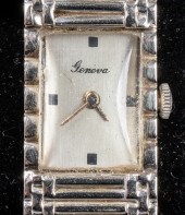 VINTAGE GENEVA 14K WHITE GOLD
