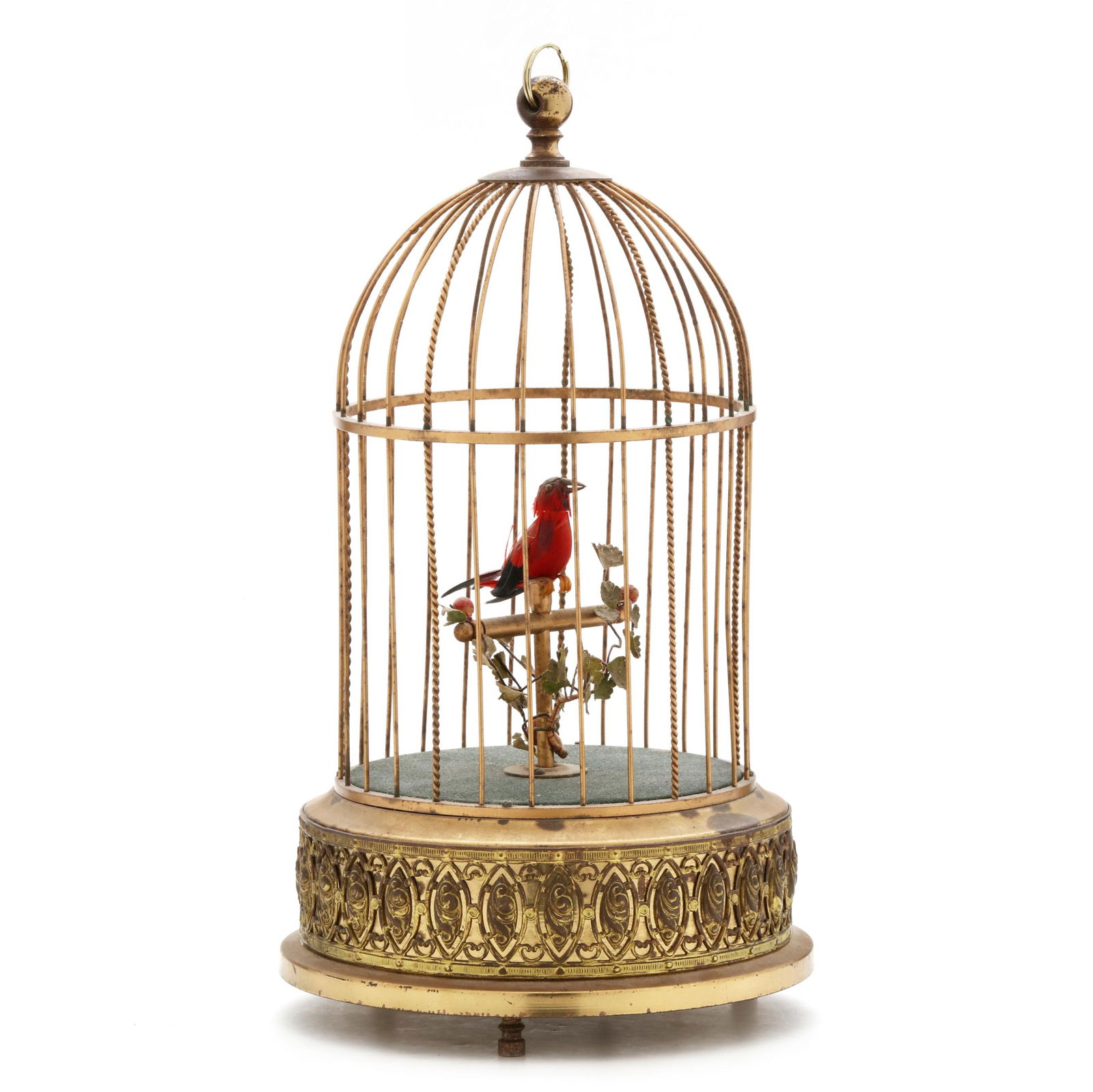 VINTAGE GERMAN BIRD IN CAGE