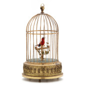 VINTAGE GERMAN BIRD IN CAGE AU