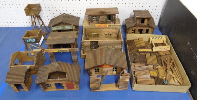 Vintage German log cabin toy