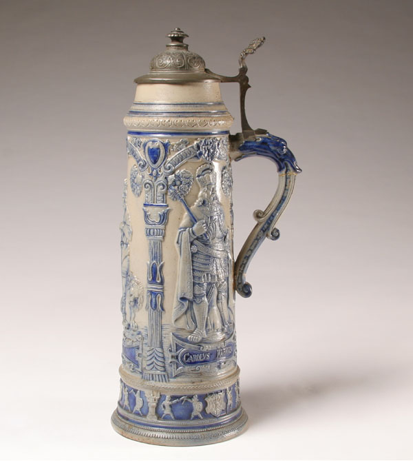 Vintage German pewter lidded 3