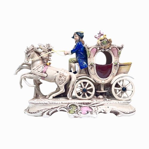 VINTAGE GERMAN PORCELAIN HORSE &