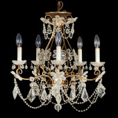 VINTAGE GILT BRASS AND DROP PR