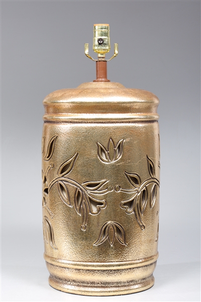 Vintage gilt openwork botanical