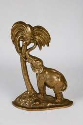 VINTAGE GILT PATINA CAST IRON