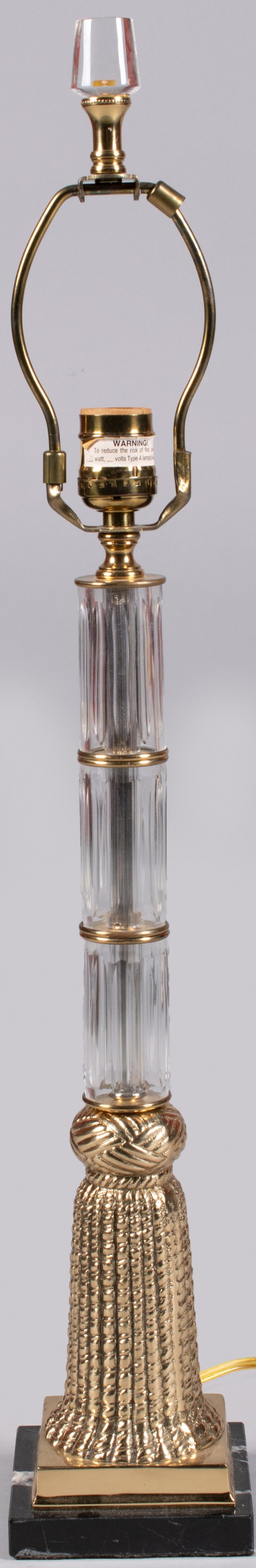 VINTAGE GLASS AND GILT METAL