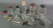 VINTAGE GLASS CANDY CONTAINERS