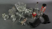 VINTAGE GLASS CANDY CONTAINERS
