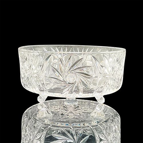 VINTAGE GLASS FOOTED DECORATIVE