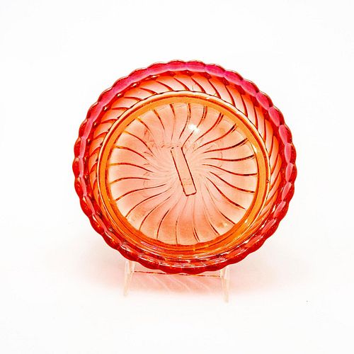 VINTAGE GLASS ROSE SWIRL