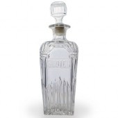 VINTAGE GLASS SCOTCH DECANTERD