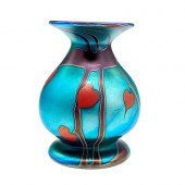 VINTAGE GLASS VASE BY JAMES LU