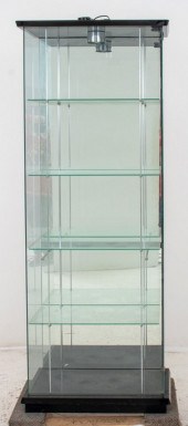 VINTAGE GLASS VITRINE OR DISPL