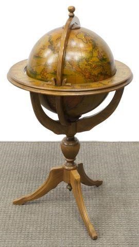 VINTAGE GLOBE FORM LIFT-TOP