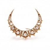 VINTAGE GOLD AND DIAMOND CRESC