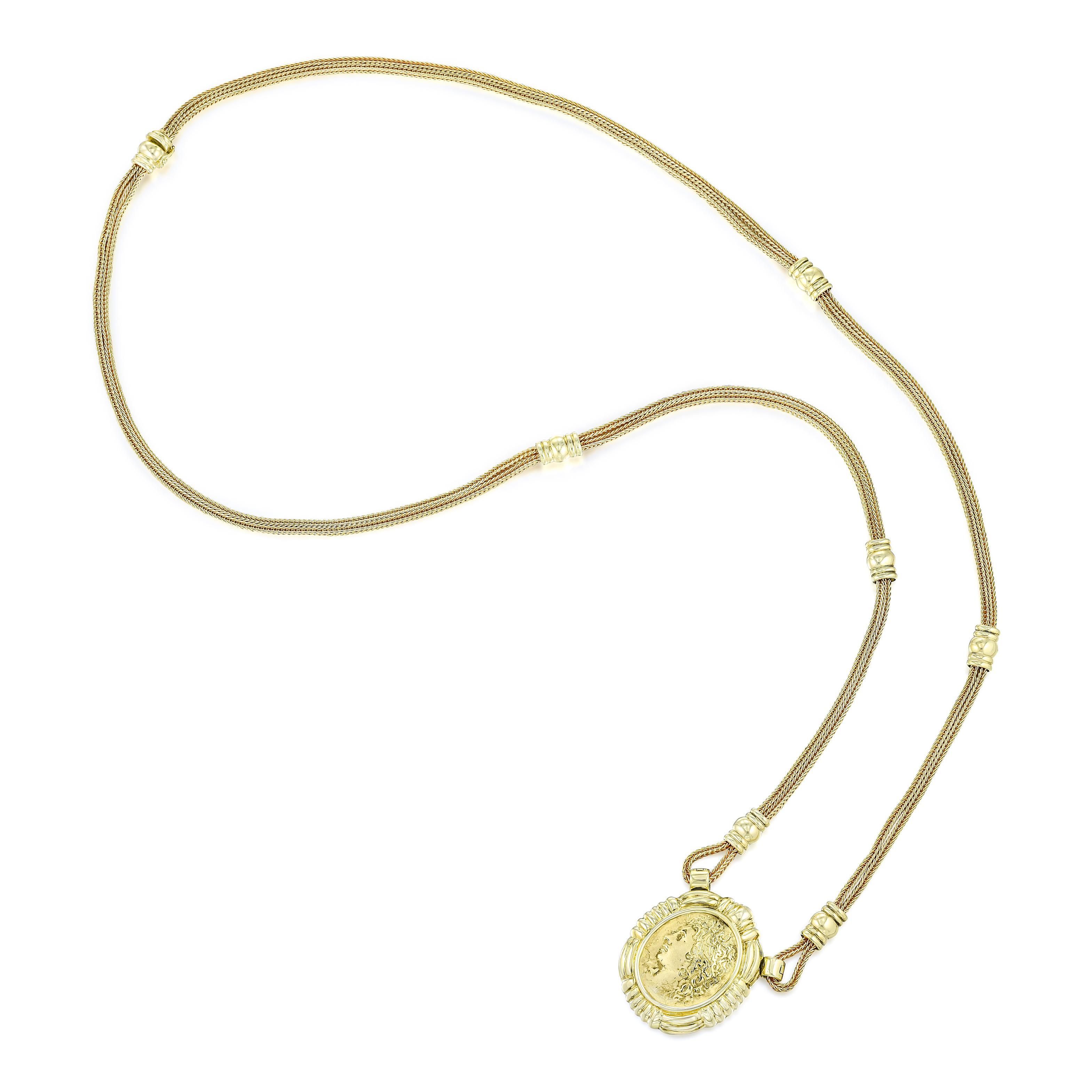 VINTAGE GOLD LONG NECKLACE