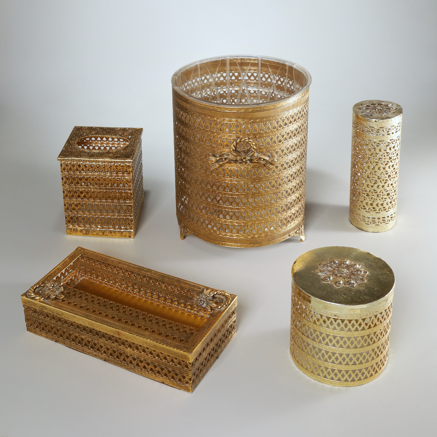VINTAGE GOLD METAL FILIGREE