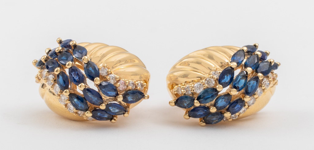 VINTAGE GOLD SAPPHIRE DIAMOND