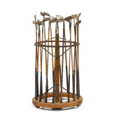 VINTAGE GOLF DISPLAY RACK WITH