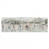 VINTAGE GOLFING PRINT TITLED T
