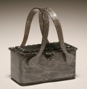 Vintage gray marbelized handba