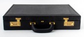 VINTAGE GUCCI BLACK LEATHER AT